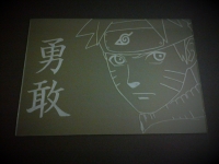 Naruto (incisione su vetro)